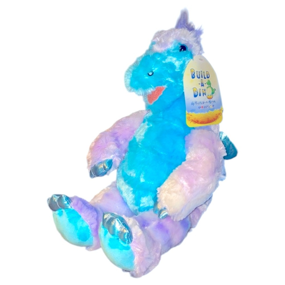 Build-A-Dino purple and blue Stegosaurus by Build-A-Bear